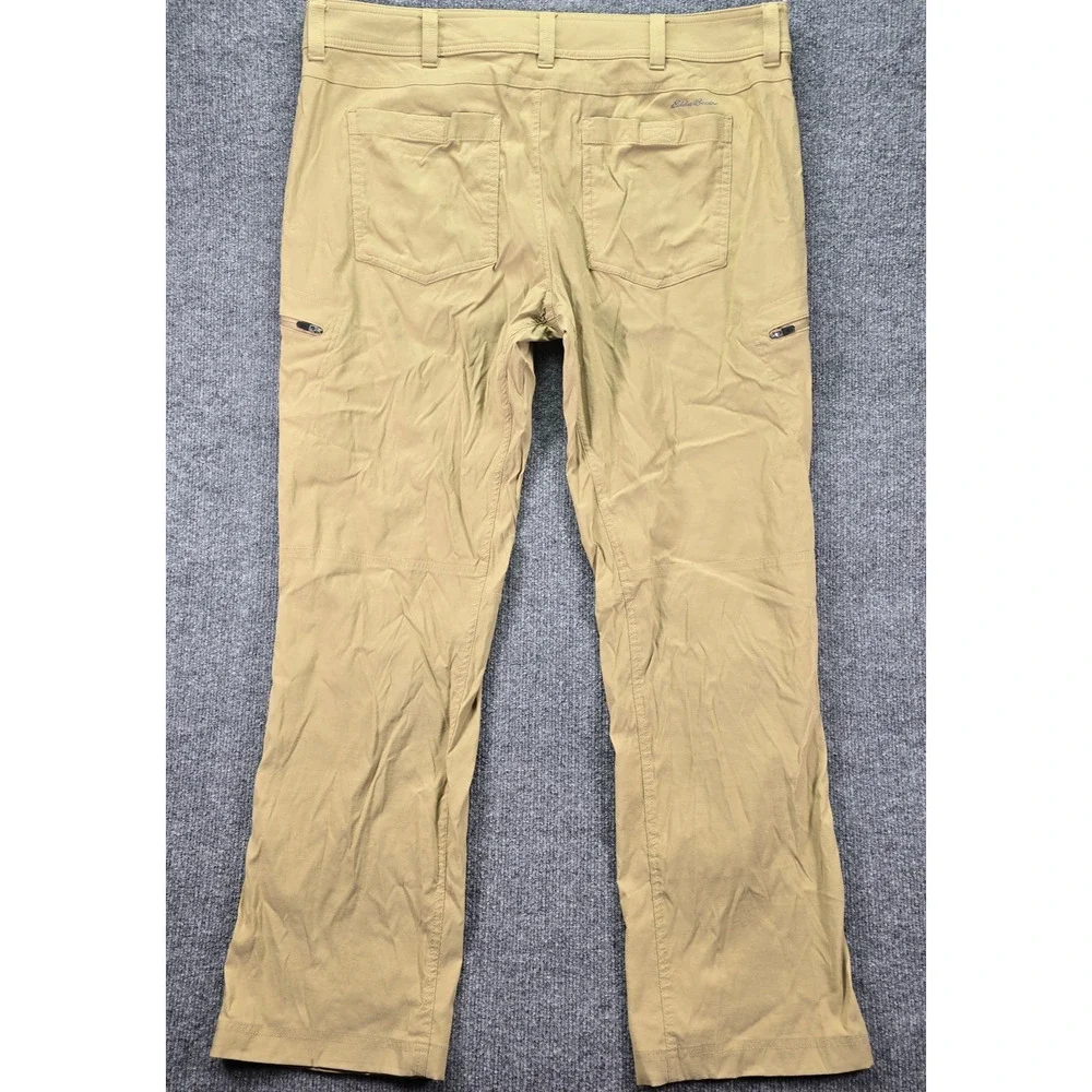 Eddie Bauer First Ascent Pants Mens 40x32 Khaki Guide Pro Trail Hiking Outdoor